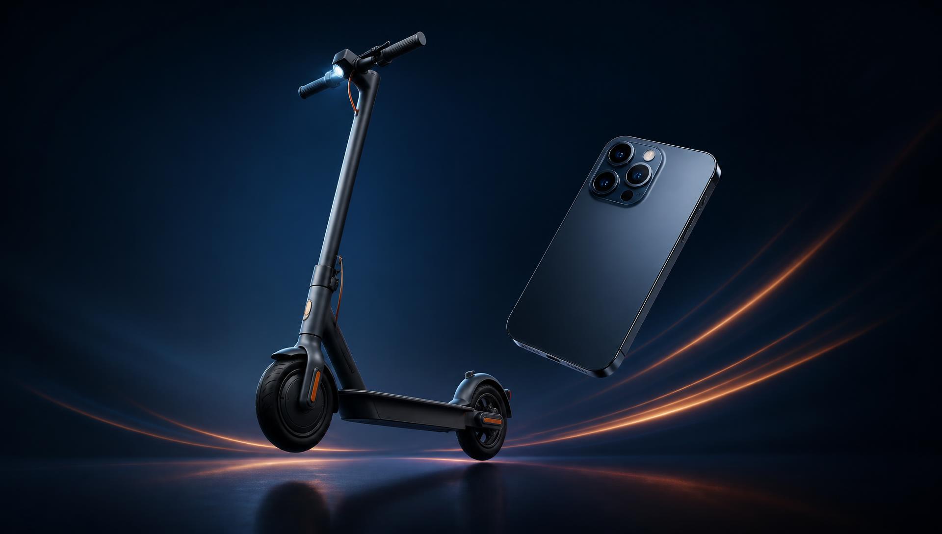 Scooter elétrica e smartphone premium da ShopMultimax